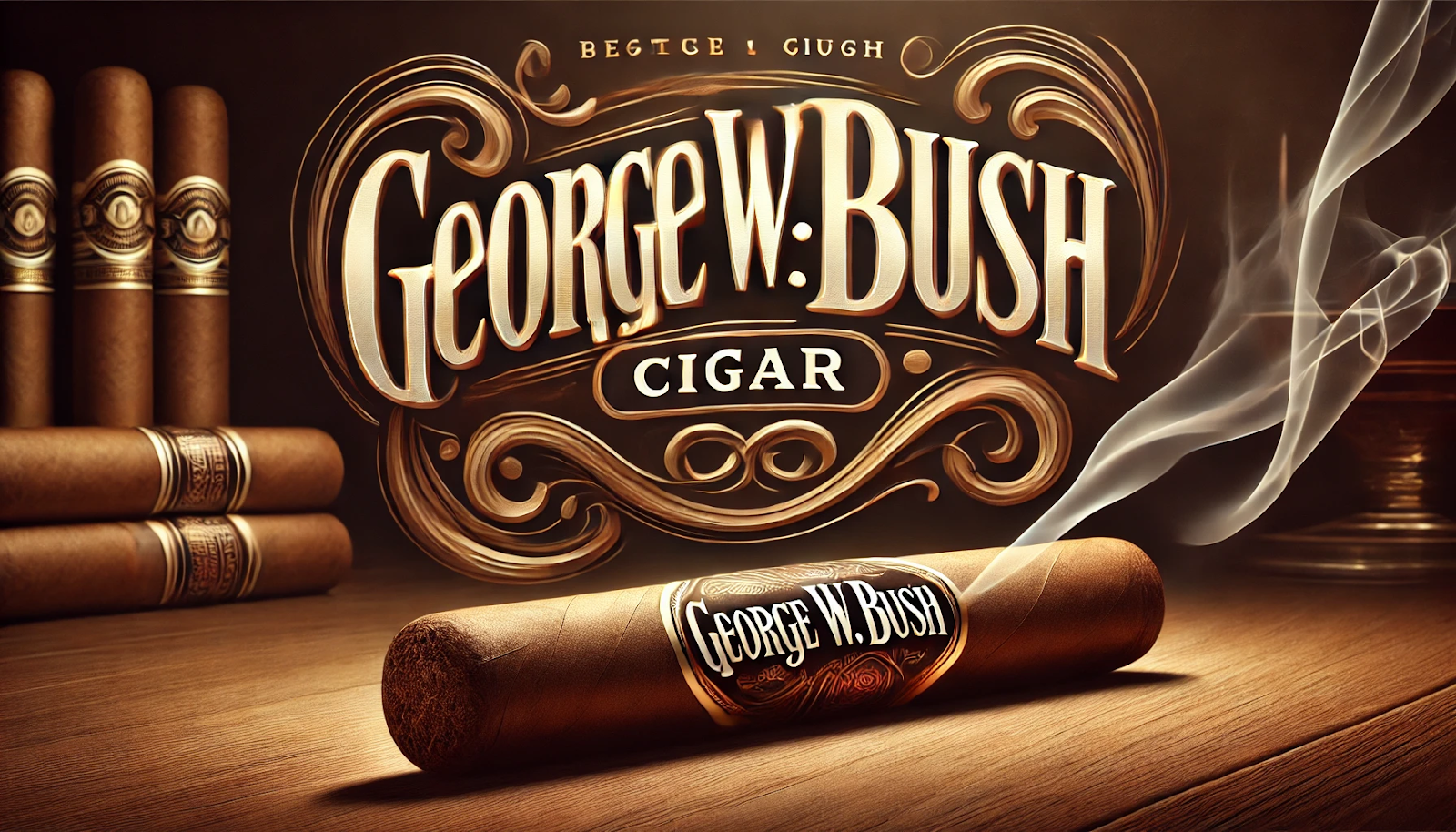 george w. bush cigar