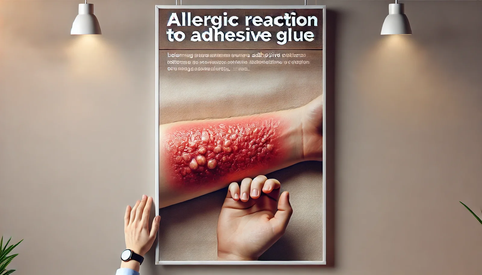 allergic reaction to adhesive glue
