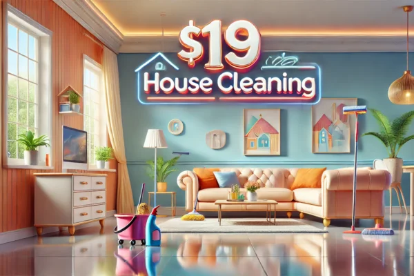 $19 house cleaning