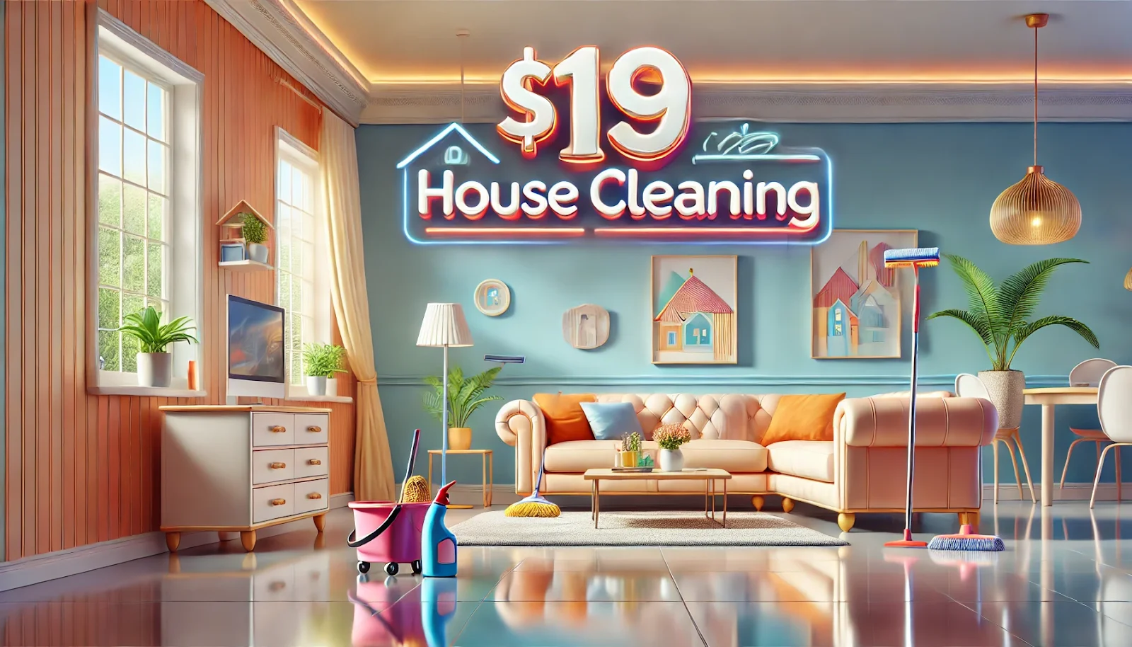 $19 house cleaning