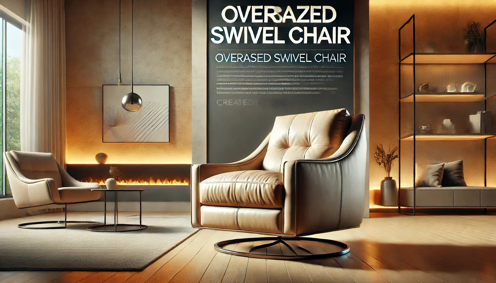 oversized swivel chair