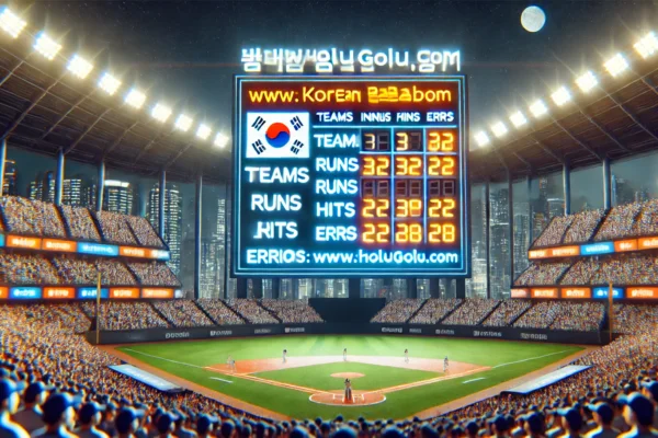 korean baseball scores