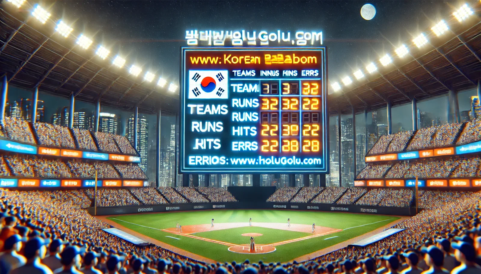 korean baseball scores