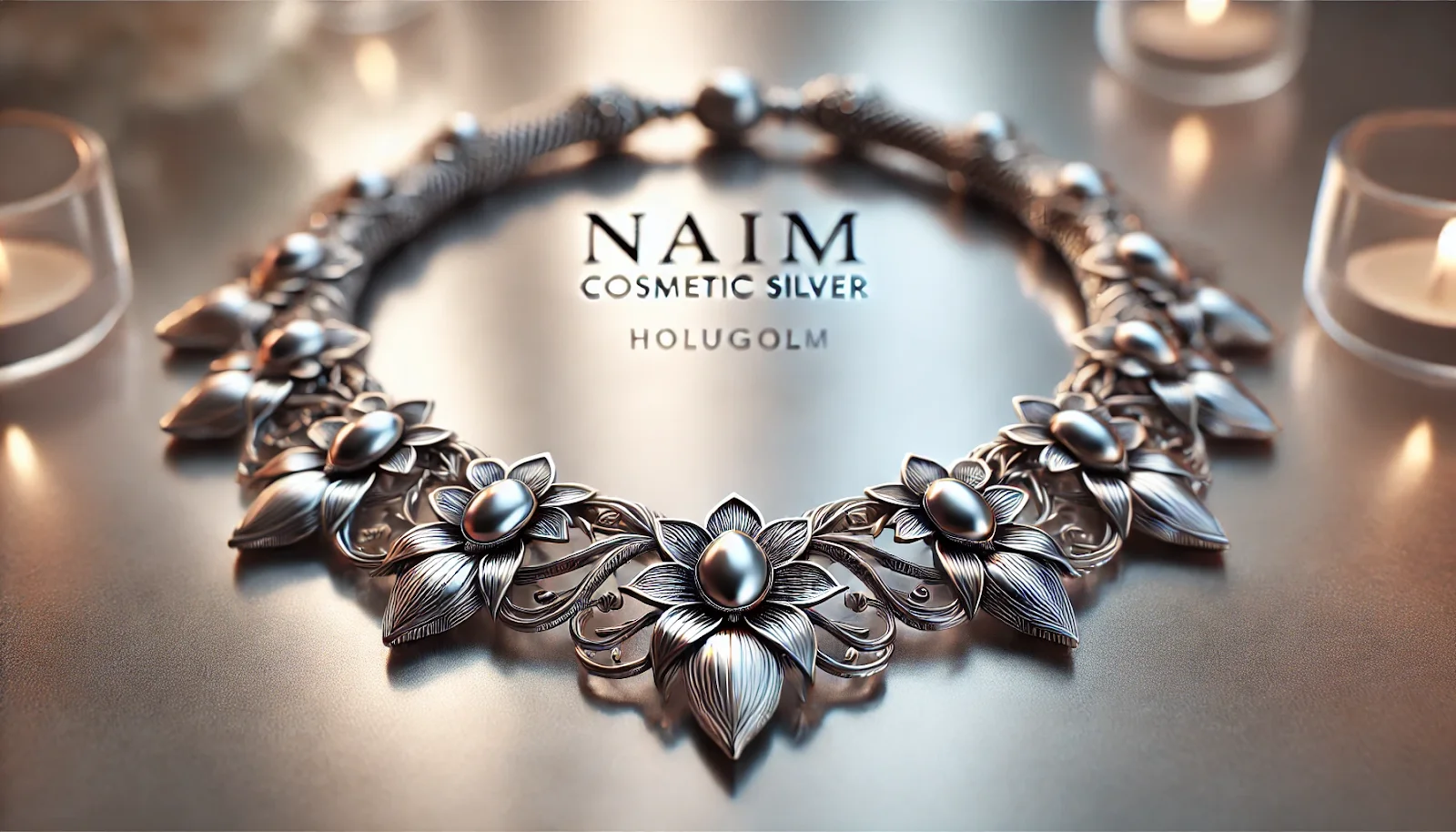 naiam cosmetic silver necklace